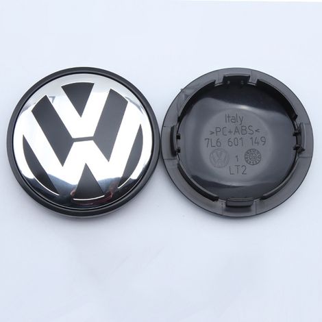4-teilige VW 76-mm-Radkappen, Felgennabenkappen mit VW-Logo, Tuning-Zubehör für Autofelgen