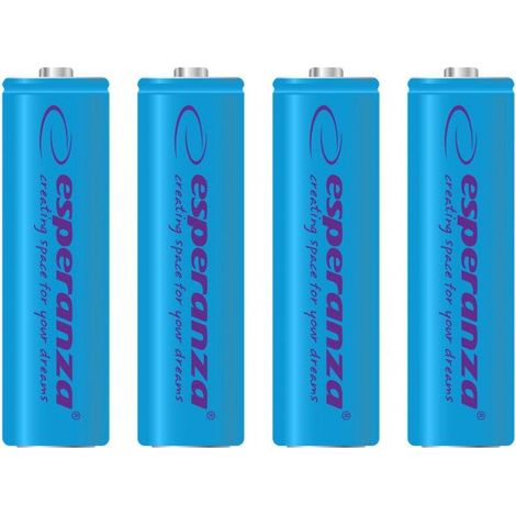 Esperanza rechargeable batteries ni mh aa 2000mah 4pcs blue (1/2)