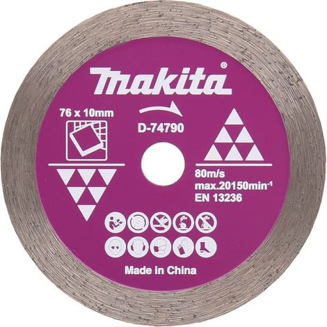Disco diamantato a corona continua Ø76x10 mm – MAKITA D-77263