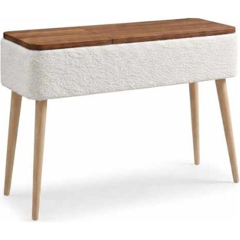 Holzsideboard "Sole" – 90 x 90 x 30 cm – Weiß (1/4)