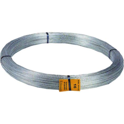 Filo ferro zincato in matasse misure a scelta - Specifiche: n°20 filo Ø mm 4,5 (mt.8 per ogni Kg. circa) - 25 k.
