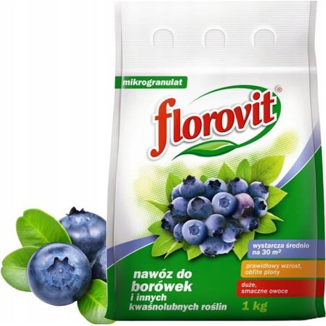 Fertilizante Florovit para arándanos y plantas acidófilas 1 kg gránulos