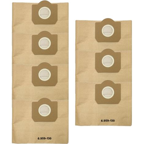 7 Staubsaugerbeutel für Kärcher WD3 WD 3 WD3P MV3, Premium-Filterbeutel 6.959-130.0-AquaForge (1/4)