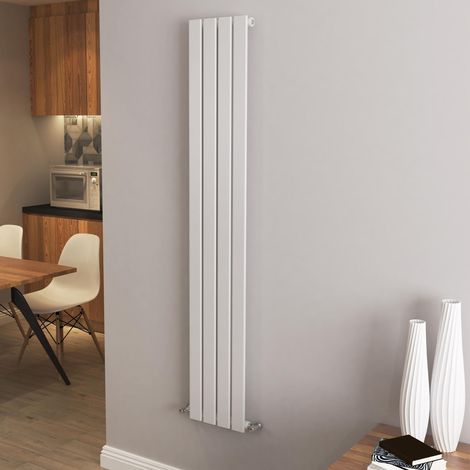 AICA Flat Panel Radiator Designer Central Heating Vertical 1600x272mm Single White