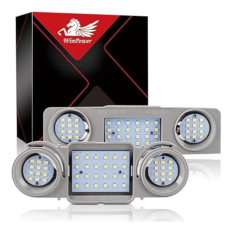 dôme Lampe lecture LED Intérieur Luminaires Voiture Avant Arrière Passat 3C CC 4 5 6 Octavia Superb Leon 5F/5F1 (1/5)