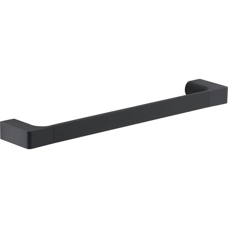 Porta salviette da parete in ottone nero opaco modello pirenei dim.  cm (lxpxh): 35,1Ã—6,6Ã—2,6 - nero opaco GEDY