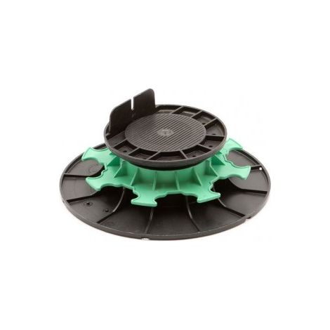 Sud Bois – Plot réglable à vérins H50/80mm pour lambourdes terrasse bois – Ajustement facile – Charge jusqu'à 1000 kg – Résistant aux intempéries
