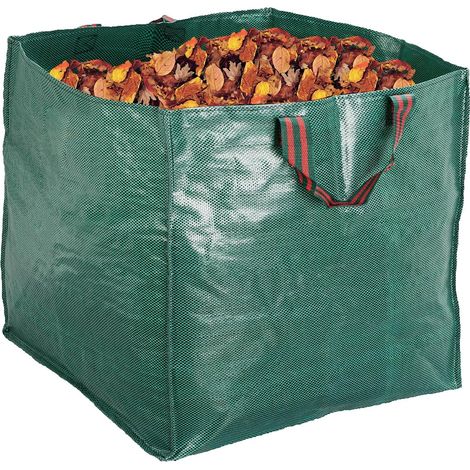 Sacs de jardin réutilisables pour jardin, pelouse, piscine, conteneur à déchets de jardin 270L (65 x 65 x 65cm) (1/4)