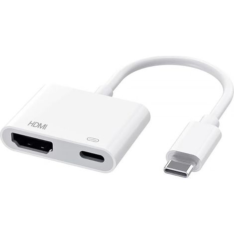 Adaptateur USB C vers HDMI, Adaptateur Type C vers HDMI, Convertisseur AV Numérique 4K, pour TV, Synchronisation Vidéo et Audio, Compatible avec iPhone/iPad/TV HD/Projecteur/Moniteur (1/5)