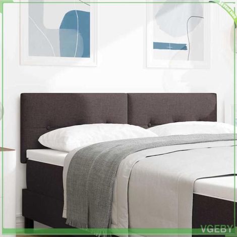Tête de lit LED - FAF7291712456640 - Bandes LED intégrées - Hauteur réglable 78-88 cm - Marron foncé (1/5)