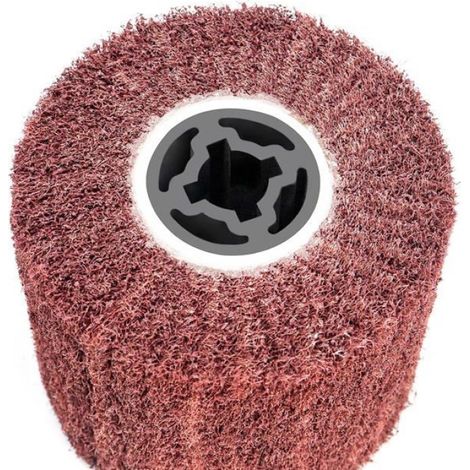 Brosse Abrasive Brosse en Fibre Synthétique pour Rénovateur Extérieur, Ø120x100x19mm, Grain 60 (1/5)