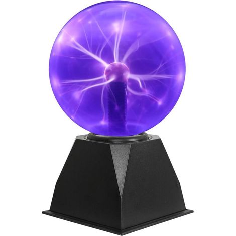 Décorations – Lumière de Boule de Plasma 6 Pouces Boule Magique Touch Voix Sensible Lumière (1/5)