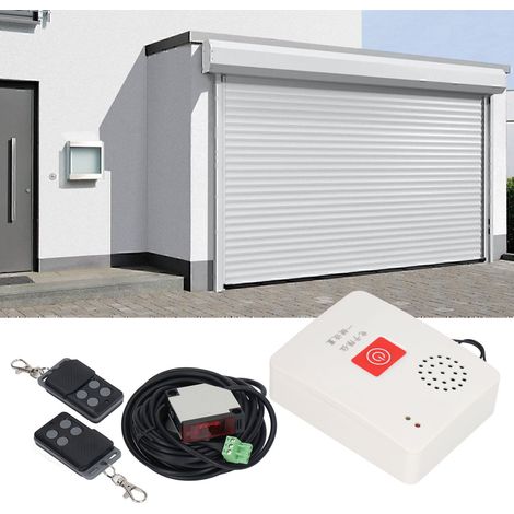 Kit de détection d'obstacles infrarouge pour système de contrôle d'accès de porte de garage [moteur à chaîne] Convient pour la sécurité de la maison/du garage (livré avec batterie intégrée) (1/5)