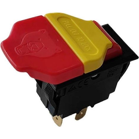 Interrupteur marche/arrêt à bascule 20/12 A 125/250 V 4 broches pour scie circulaire et perceuse à colonne série 137 0LWG 27A1 0LWC 0LVW (1/5)