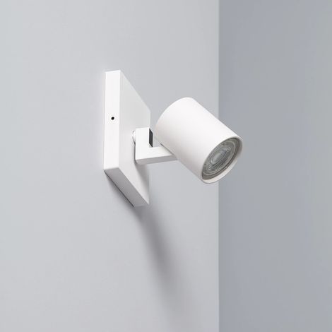 Faretto Portalampada da Superficie Orientabile in Alluminio Gylu per Lampadina GU10 Bianco (1/5)