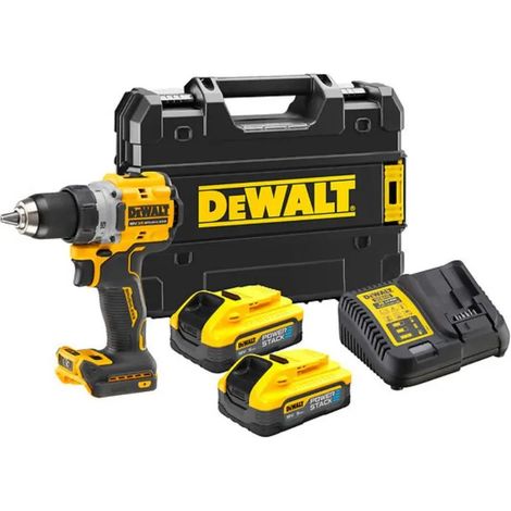 Taladro y atornillador DEWALT POWERSTACK - 2 Baterías 18V 5Ah - DCD800H2T-QW (1/5)