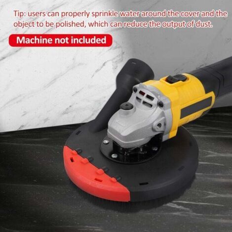 NALOOKAMIC Capot de Protection Meuleuse Angulaire 150mm avec bague d'adaptation et connecteur d'aspirateur +Disque Diamant à Meuler Béton 150mmx 15mm