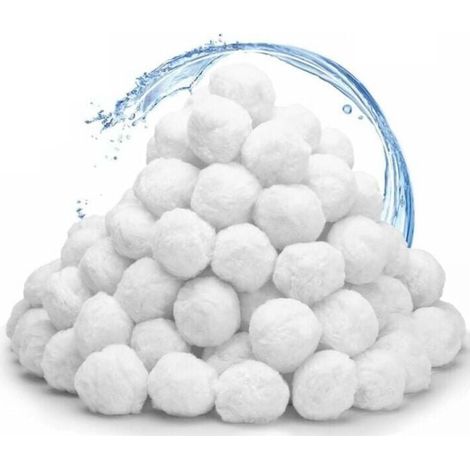 Filter Balls, 200g Reusable Pool Filter Ball, Replace Pool Filtration Sand, Suitable for Pool Filtration Systems (1/4)