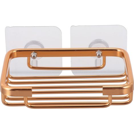 Porte-savon Healeved avec design ventilé , en aluminium spatial , fixation murale , sans perçage et (1/5)