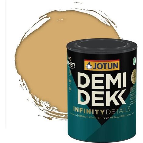 Peinture Bois - JOTUN - Lasure Opaque Satinée - RAL 1002 - Jaune Sable - 0,75L (1/2)