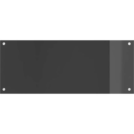 Crédence de cuisine Gris foncé 100 x 40 cm verre trempé