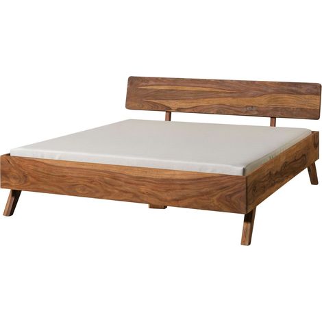 Bett Sheesham 180x200x80 natur sandgestrahlt lackiert MALMÖ 2 233 (1/4)