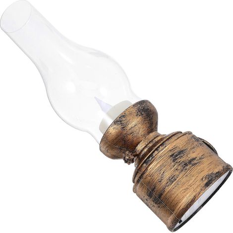 Lampes à pétrole LED dorées, décoration intérieure, lot de 4 lampes style rétro (1/5)