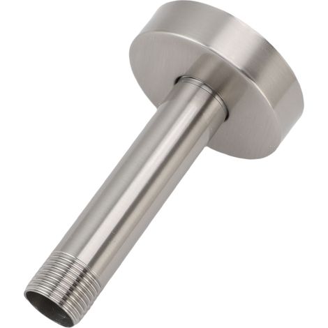 Bras de douche plafond avec rosace 3 pouces G1/2 acier inoxydable encastré tube extension douche à pluie salle de bain brossé (1/5)