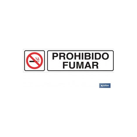 Panneau adhésif « Interdit de fumer » 175 x 45 mm, design variable mais signification fixe.