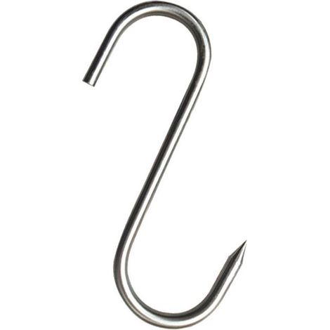 Crochets de boucher en acier inoxydable de qualité supérieure de 5,9 pouces, traitement de la viande pour fumer à chaud et à froid, côtes de poulet à fumer (20 pièces) (1/4)