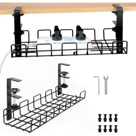 1 Plateau de gestion des câbles,Acier,Support 5 kg,Ventilation,Bureau (1/3)