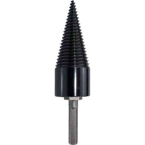 Fendeuse de bûches 32 mm, perceuse à percussion électrique pour bois de chauffage domestique, cône de fendage en acier (1/5)