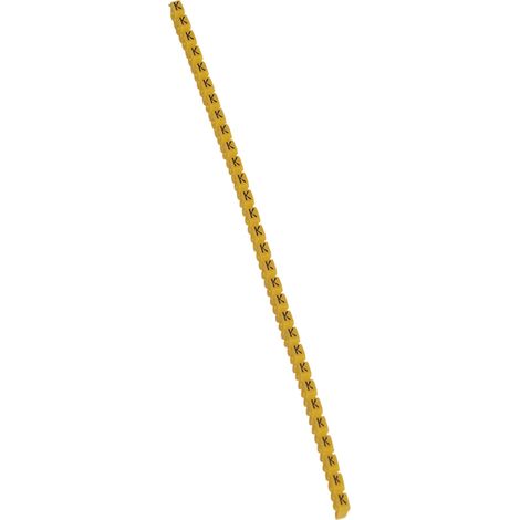 repère pour fil de 1.5 à 2.5 mm2 - lettre k - couleur jaune - legrand cab 3