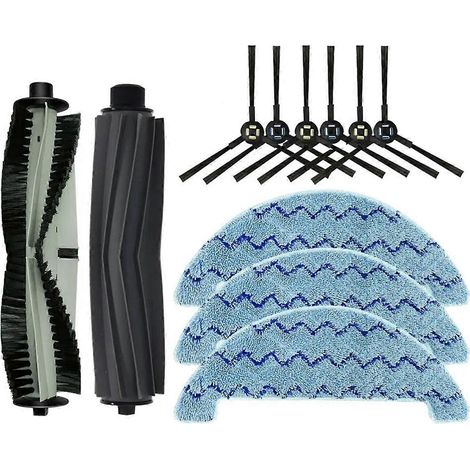 Pour aspirateur robot ZACO A10 : brosse principale, brosse latérale, chiffons de nettoyage (1/5)