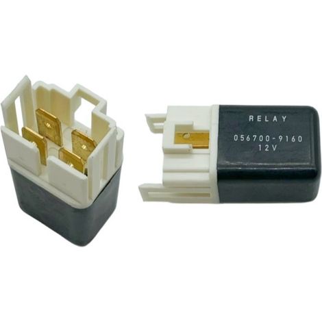 BEBUSINGOTO Relé de faros para ventilador de aire acondicionado de excavadora, 12 V, 4 pines, 2 unidades (12 V) (1/4)