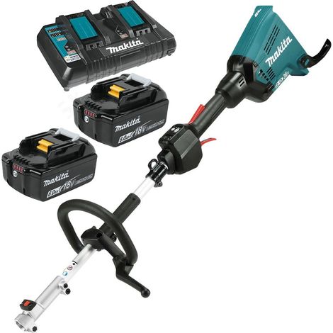 Makita DUX60 Brushless Twin 18v 36v LXT Cordless Split Shaft Multi Tool 2 x 6ah (1/3)