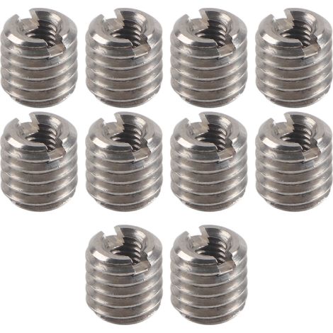 Lot de 10 inserts filetés réducteurs de réparation, écrou mâle femelle en acier inoxydable
