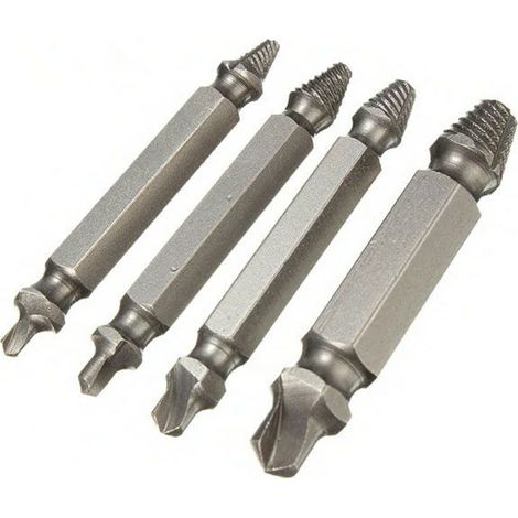 4PCS  1  2  3  Outil Plot 4 Double Faces Endommagés Extracteur à Vis de Déménageur (1/5)