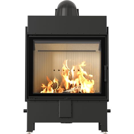 Kamineinsatz aus Stahl KRATKI LUCY 15 kW Ø 200 mit Türfeder (1/5)