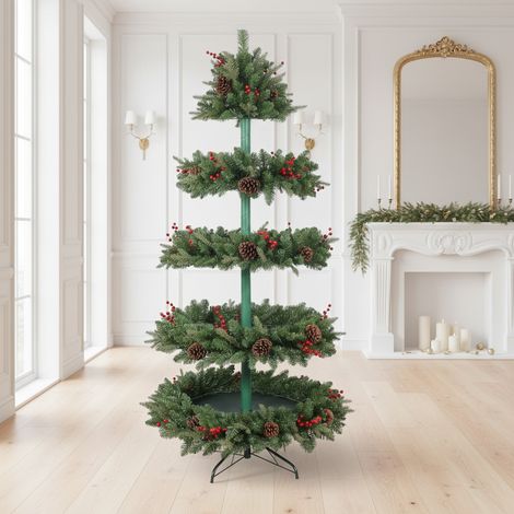 Albero di Natale "Espositivo" in PE Effetto Real Touch e PVC di Altissima Qualità , da 210 cm (1/5)