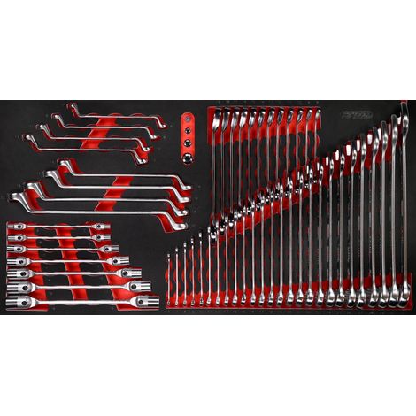 KS Tools Schraubenschlüssel-Satz in Schaumstoffeinlage, 57-tlg. (1/3)
