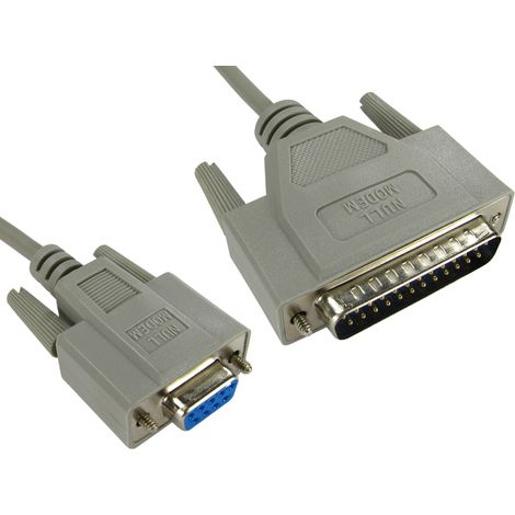 Câble réseau DB9 vers DB25, longueur 2m, RS PRO ( Prix pour 1 )