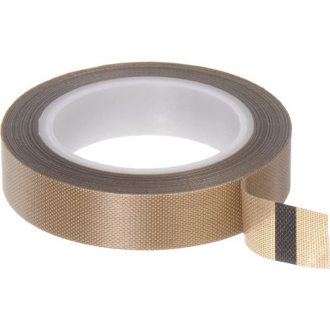 Bande colle en PTFE tissu, rouleau 0,5" x 33 pieds à haute température, 0,13 mm, (1/5)