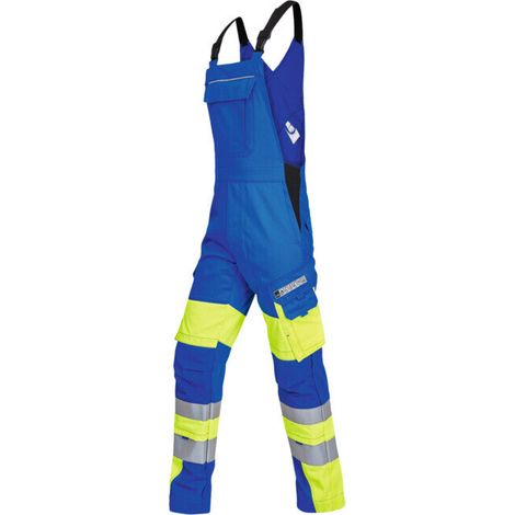 [NEUWERTIG] B-Ware ROFA Latzhose Arbeitshose Multinorm Herren kornblau gelb Größe 48 VIS-LINE (1/2)