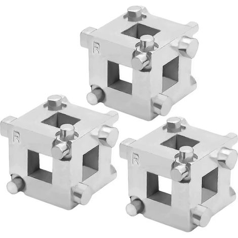 Outil de repoussage d'étrier de frein à disque arrière en acier trempé, entraînement 3/8 pouce, conception simple, compresseur de piston de qualité professionnelle, 3 pièces (1/5)