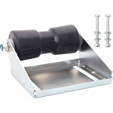 Rullo per rimorchio per barche con supporto 20,3 cm Argento vidaXL