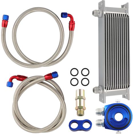 Universal Zusatz Ölkühler Kit 13 Reihen 13 Row AN10 Anschluss-Set Oil Cooler Kit (1/5)