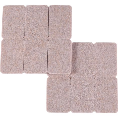 Selbstklebende Filzgleiter zum Schutz von Böden, Möbeln, Tischen und Stühlen, beige. (1/5)