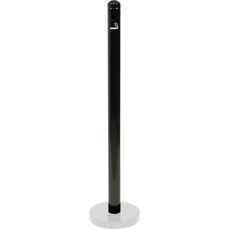 Pied cendrier - Noir - 100cm (socle non inclus) - Securit