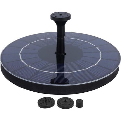 Pompe à Eau Solaire pour Fontaine de Jardin et Étang, Idéale pour Bassin de Poissons et Bain d'Oiseaux (1/5)